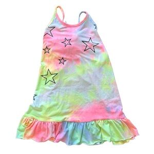 Pixie lane tie-dye adjustable spaghetti string dress  girls size 6 in EUC